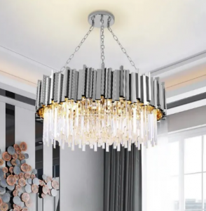 TOOLIGHT Lampa sufitowa plafon kryształowa APP1480-1C Chrom