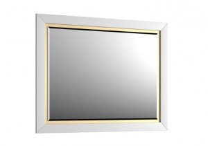 KROFAM - Lustro CHIC 100x80cm, biały satyna CH2 10095-0/43Z-W