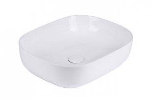 AQUAFORM - umywalka nablatowa ASTURIA prostokątna 49x39,5 cm, kolor biały AQ.448-0231149