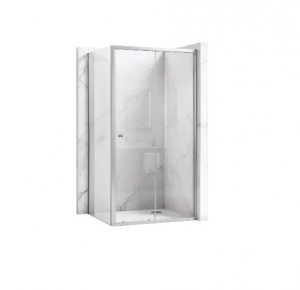 REA - Kabina Prysznicowa PRIMO SLIDE CHROM uchylne drzwi 110 + ścianka 100