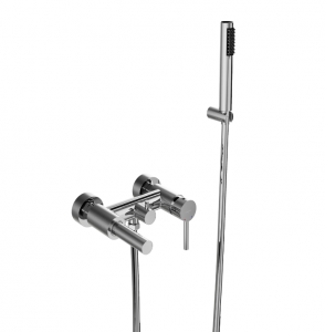 BESCO Bateria wannowa ścienna Zea chrom BW-ZS-CH