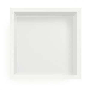 Balneo Półka wnękowa z kołnierzem Wall Box One 30 x 30 x 7 cm, biała