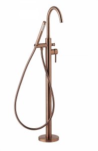 ARMATURA KRAKÓW KFA Bateria wannowa wolnostojąca MOZA ROSE GOLD/MIEDŹ SZCZOTKOWANA 5035-510-34