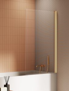 NEW TRENDY Parawan nawannowy New Soleo Gold Brushed, jednoelementowy 100x140 P-0181