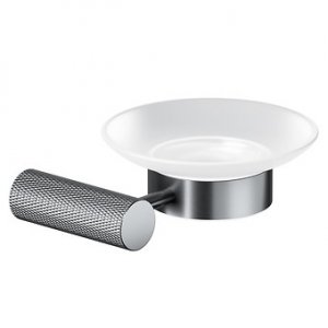 CERSANIT - Mydelniczka ścienna czarna gun metal  S951-896