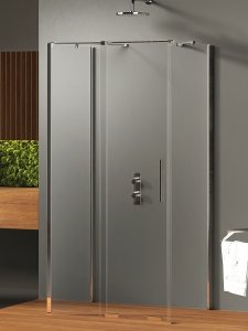 NEW TRENDY Kabina prysznicowa SMART 1D prostokątna przyścienna U 130x100x200 szkło czyste 8mm Active Shield 2.0  EXK-4081