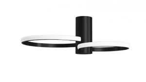 TOOLIGHT Lampa sufitowa plafon APP1401-CW Czarna