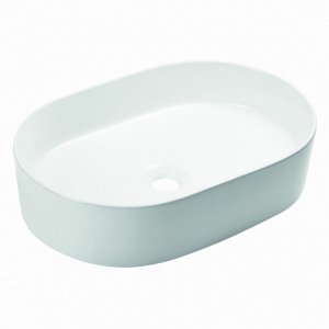 AQUAFORM - umywalka nablatowa SEVILLA owalna 51x35 cm, kolor biały AQ.448-0131150