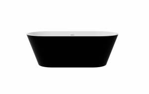BESCO Wanna wolnostojąca Deeva B&W 150 + maskownica odpływu biała #WWA-150-DBW