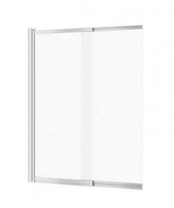 CERSANIT - Parawan nawannowy dwuskrzydłowy chrom LARGA 140x115  S932-141