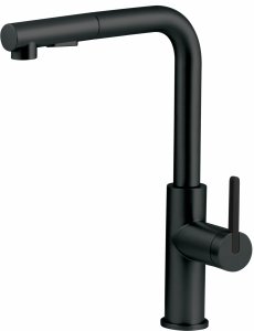 DEANTE Bateria kuchenna z wyciąganą wylewką MOMI nero BKM_N73M