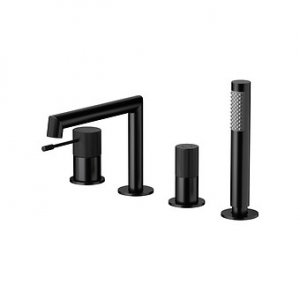 CERSANIT - Bateria nawannowa wielootworowa ZEN by Cersanit czarna  S951-568