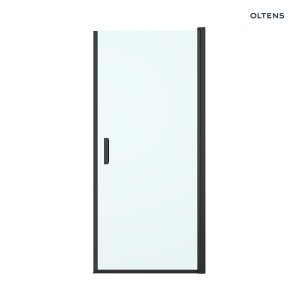 OLTENS Oltens Rinnan drzwi prysznicowe 100 cm wnękowe czarny mat/szkło przezroczyste 21209300