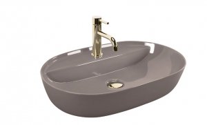 REA - Umywalka AURA 61 Beige Shiny