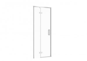 CERSANIT - Drzwi na zawiasach kabiny prysznicowej LARGA chrom 80x195 LEWE szkło transparentne  S932-119