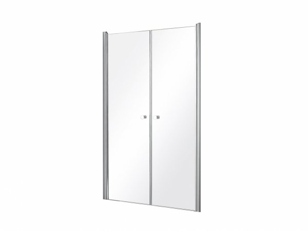 BESCO Drzwi prysznicowe wahadłowe do wewnątrz i na zewnątrz Sinco Due Chrom 80x195