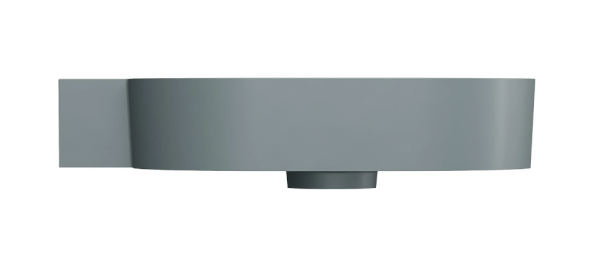 OMNIRES umywalka nablatowa/wisząca OVO M+ lewa, 64 x 44 cm ash grey mat OVO645UWLAG
