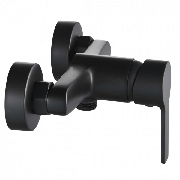 INVENA - Bateria natryskowa BRALOS czarna BN-07-004-A