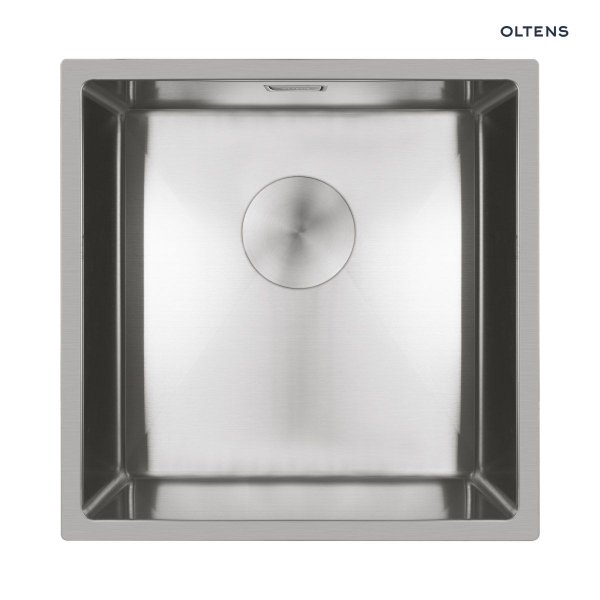 Oltens Hydda zlewozmywak stalowy 44x44 cm 1 komorowy stal szlachetna polerowana 71103100