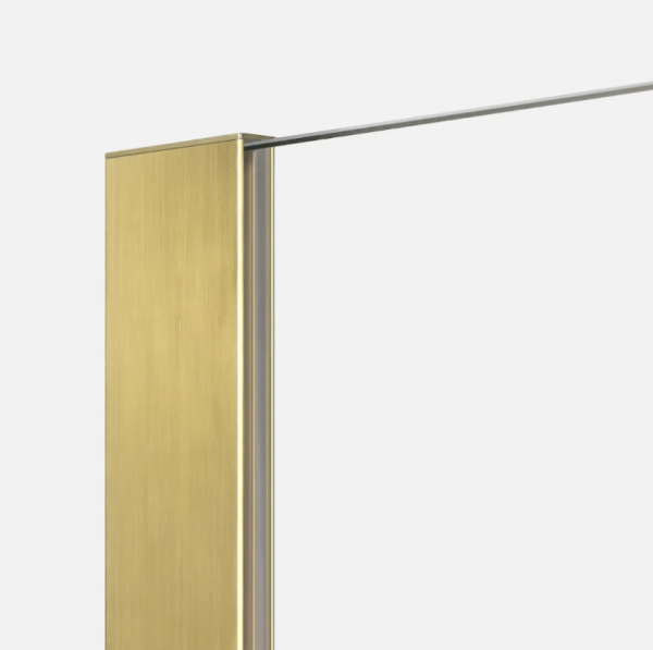 NEW TRENDY Kabina ścianka prysznicowa Nesta Gold Brushed 70x200, walk in K-1738