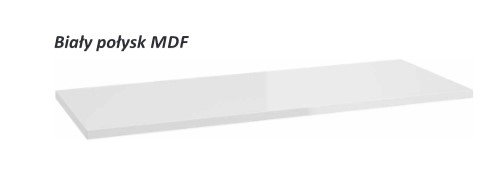 AQUAFORM - blat umywalkowy OTTIMA 120 pełny 120X2,5X46 Biały połysk  AQ.401-17012011