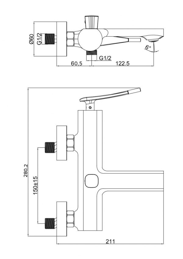 SEA HORSE Bateria wannowa ESPIOGA BJM203