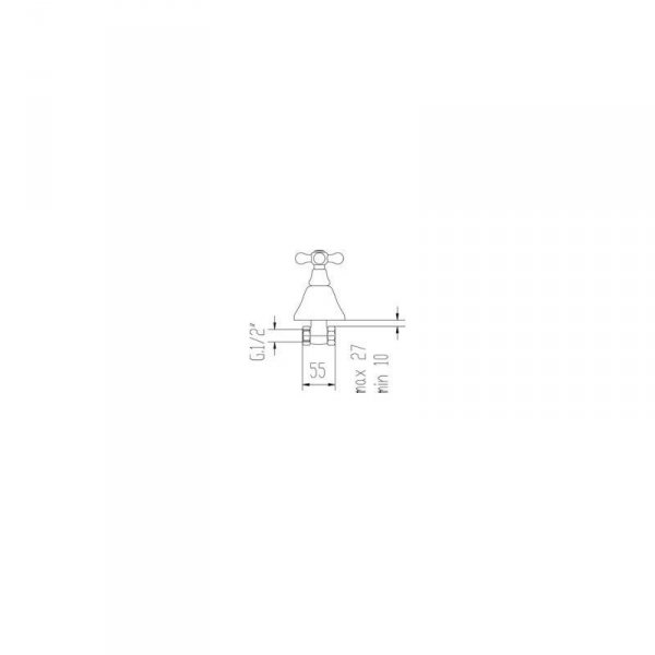 FROMAC - bateria natryskowa podtynkowa VICTORIAN 2220V chrom