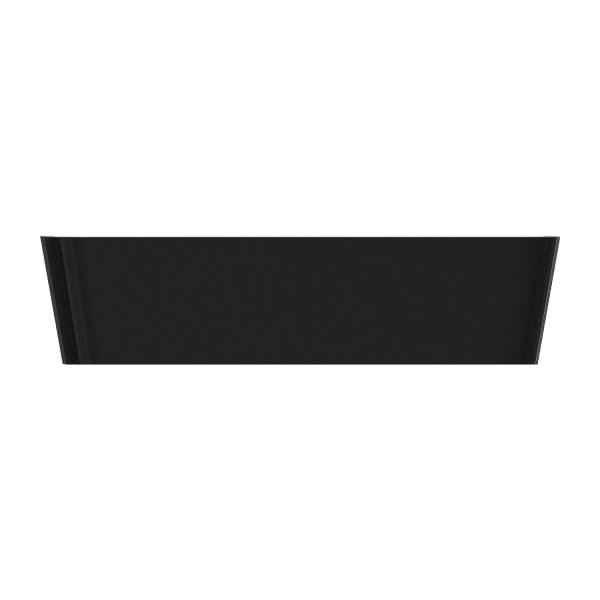 OMNIRES Umywalka nablatowa, 50 x 35 cm PARMA M+ czarny połysk PARMAUNBCP