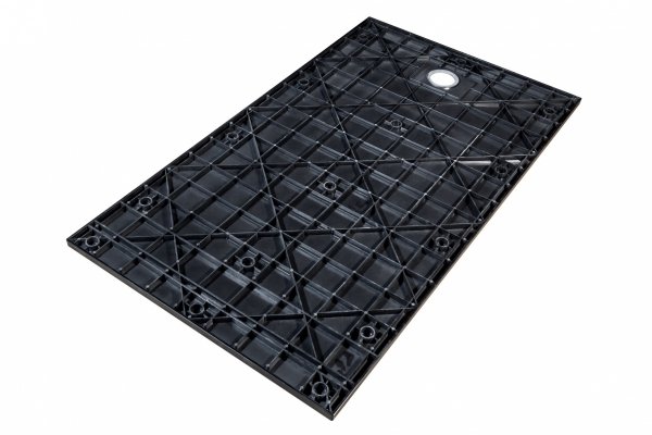 BESCO Brodzik prostokątny 150x90x3,2 Vexo Black 150 BVB-150-90-P
