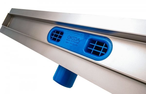 OKEDA Odpływ liniowy PRIME LINE 90cm - dwustronny - ruszt pod płytkę  20900.01