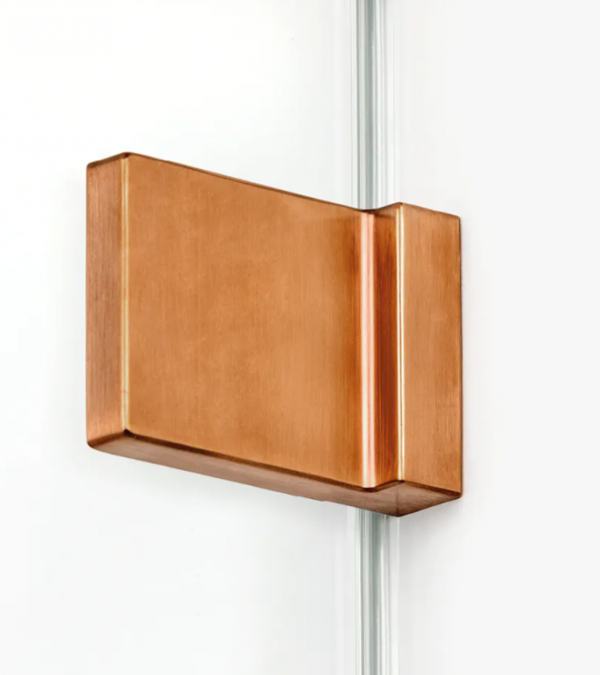 NEW TRENDY Kabina prysznicowa 90x80x200 Avexa Copper Brushed, podwójne drzwi EXK-3670