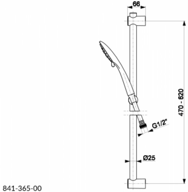 ARMATURA KRAKÓW- Natrysk przesuwny MOZA 841-365-00 NOWOŚĆ!!!
