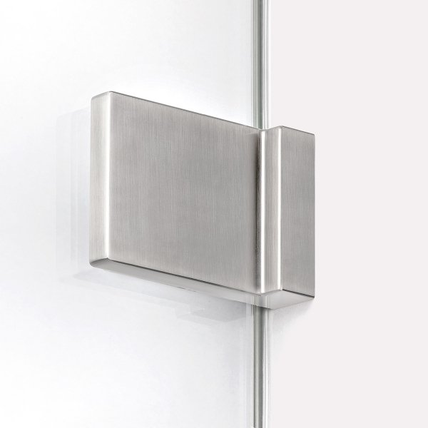 NEW TRENDY Kabina prysznicowa AVEXA NICKEL BRUSHED walk-in 90x200 szkło czyste 6mm Active Shield 2.0 RAMKA ALU EXK-8650