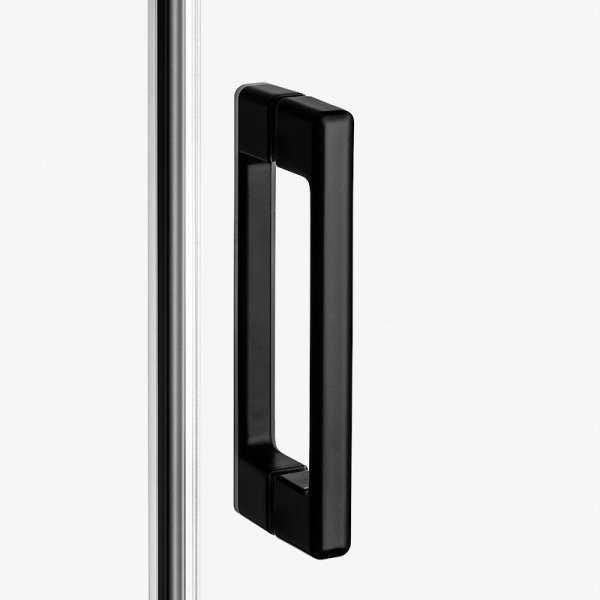 NEW TRENDY Kabina prysznicowa drzwi podwójne przesuwne PRIME BLACK 120x80 D-0320A/D-0313A