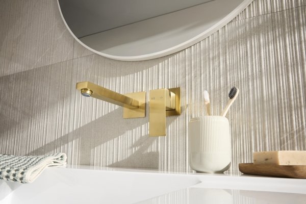 ARMATURA KRAKÓW KFA bateria umywalkowa podtynkowa LOGON BRUSHED LISHT GOLD 5139-810-39