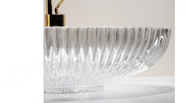 REA - Umywalka nablatowa transparentna NICOLE
