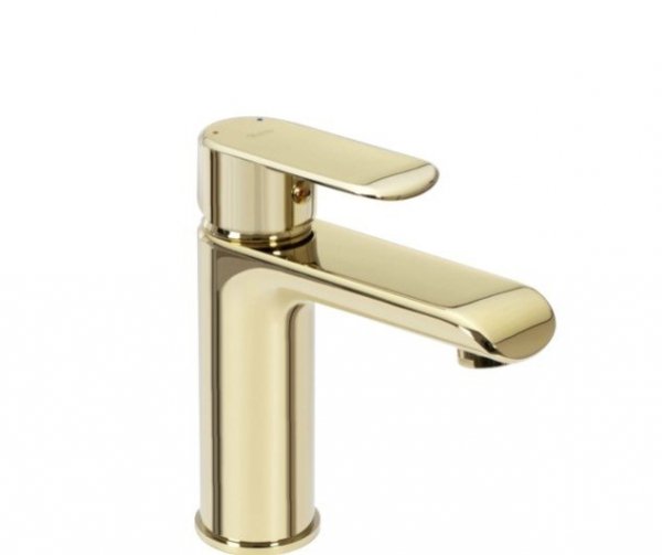 REA - Bateria umywalkowa BLOOM Gold Złota Niska