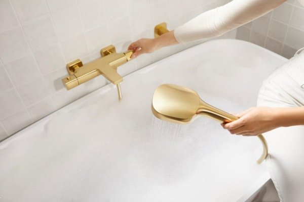 ARMATURA KRAKÓW KFA Bateria wannowa termostatyczna MALAGA BRUSHED LIGHT GOLD 5754-010-31
