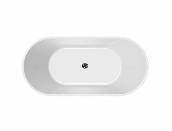 BESCO Wanna wolnostojąca Giuliana B&amp;W 170 + maskownica odpływu złota #WASB-170GZL