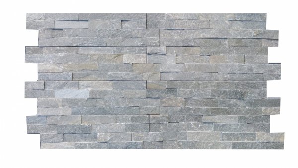 CAPITILE  - Panel ścienny Łupek Szary - kamienny Stackstone Grey naturalny 10x36x0,8-1,3 cm /opakowanie 0,396m2/