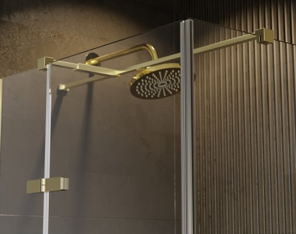 BESCO Kabina prysznicowa Pixa Gold 100x80 Lewa PPL-108-195G