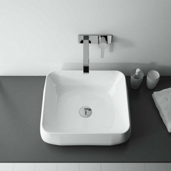 ELITA UMYWALKA ETNO 45x40 NABLATOWA, CERAMICZNA WHITE 145039