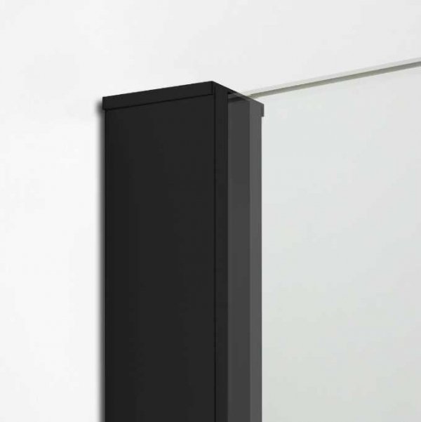 NEW TRENDY - Kabina ścianka walk-in NEW MODUS BLACK 100cm EXK-0066