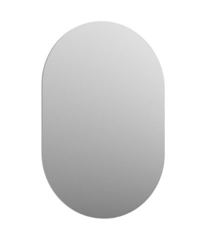 KROFAM - Lustro owalne MOSS 50 cm, jasno szary  MO 5095-46Z-W