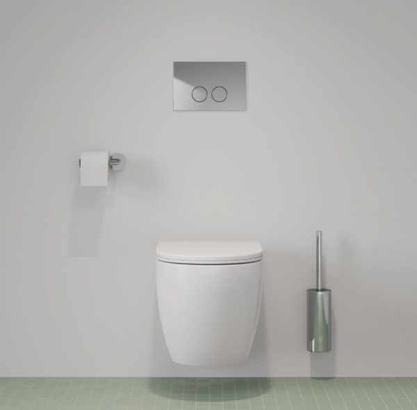 OMNIRES STRONGFRAME stelaż podtynkowy do miski toaletowej + MINIMAL przycisk spłukujący FLUSH SET chrom połysk STFWC1M-RCR