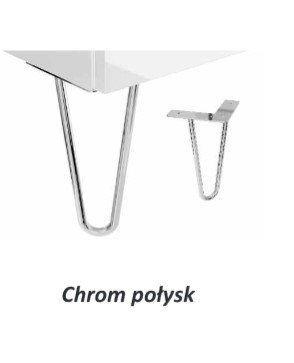 AQUAFORM - nóżka meblowa OTTIMA Chrom połysk wysokość 20cm 2szt w komplecie  AQ.401-190001