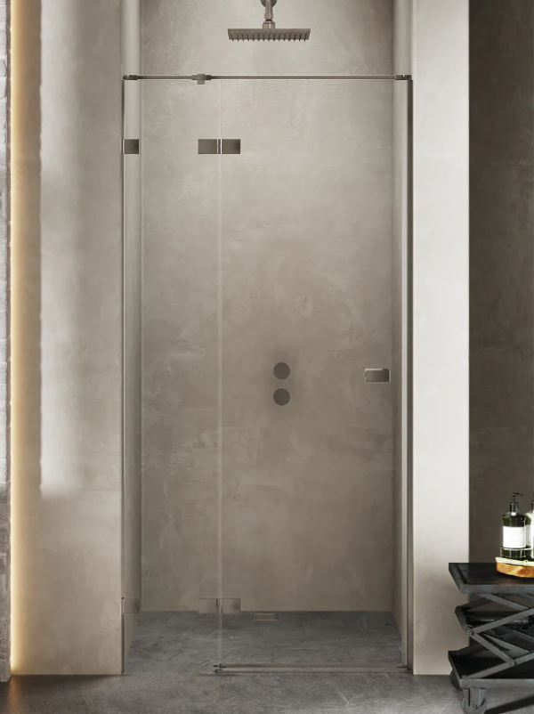 NEW TRENDY Drzwi wnękowe 80x200 Avexa Gunmetal Brushed EXK-3244/EXK-3245