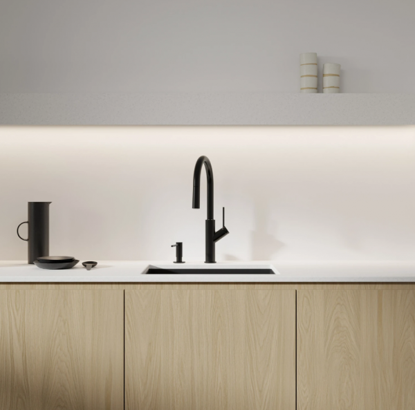 OMNIRES dozownik mydła w płynie czarny półmat MODERN PROJECT MP60723BL