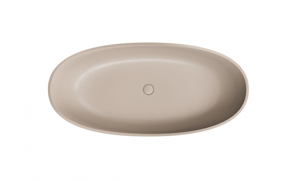 OMNIRES Wanna wolnostojąca SHELL M+ 148 x 75 cm dune beige mat SHELL148WWDB