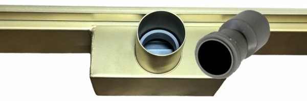 AQUALine - Odpływ liniowy posadzkowy złoty/gold 2w1 pod płytkę 80cm L04GL